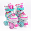 Patines Quad infantiles Pink Magic Stars Ruedas LED
