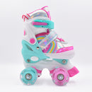 Patines Quad infantiles Pink Magic Stars Ruedas LED