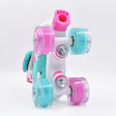 Patines Quad infantiles Pink Magic Stars Ruedas LED