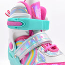 Patines Quad infantiles Pink Magic Stars Ruedas LED