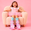 Patines Quad infantiles Rosa Unicornio Ruedas LED