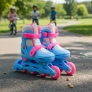 Patines en línea ajustables Infantiles Onwheels Pastel Blue