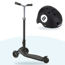 Kit Globber: scooter Ultimum Grey y casco Primo Fantasy 8 Ball Black