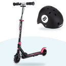 Kit Globber: scooter Flow Element Junior Lights Black Pink y casco Primo Fantasy 8 Ball Black
