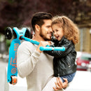 Scooter Maxi Deluxe LED Celeste