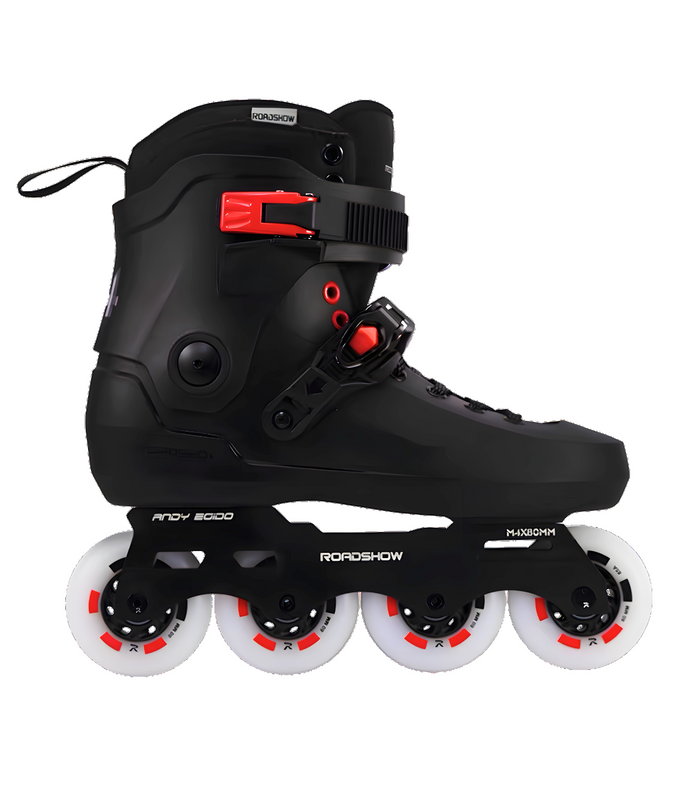 Patín freeskate RoadShow M4 PRO negro, vista lateral