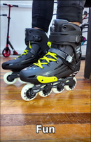 Video de los patines freeskate Fila NRK Fun negros y amarillos