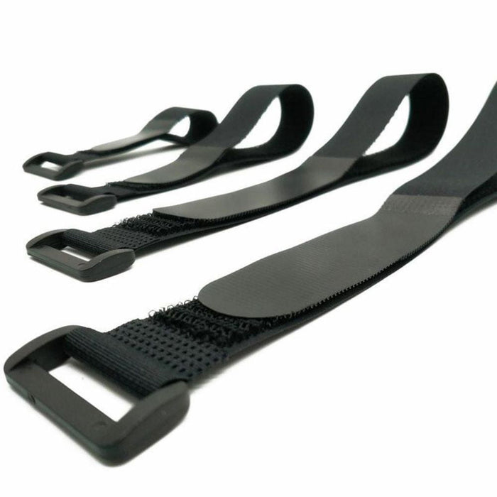 Amarras de velcro multiuso negras de distintos largos