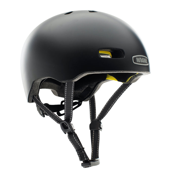 Casco street Nutcase Onyx Matte MIPS, adultos, negro