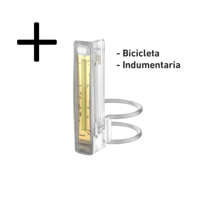 Luz delantera Knog Blinder Plus Translucent para bicicleta e indumentaria