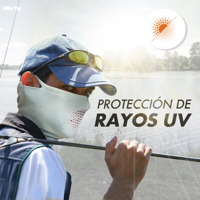 Bandanas Deportiva Tejido Extrafino Protección UV X1 - Negro