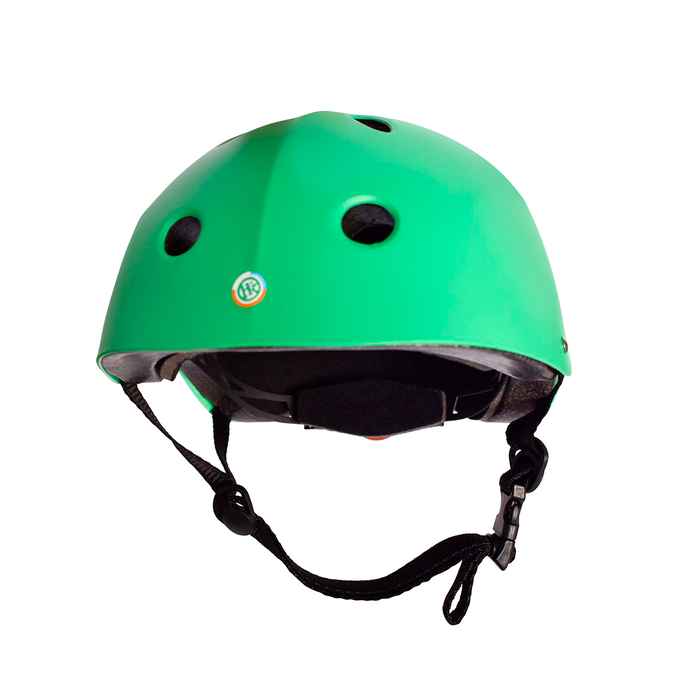 Casco urbano Hook HK-301 verde con luz, vista lateral