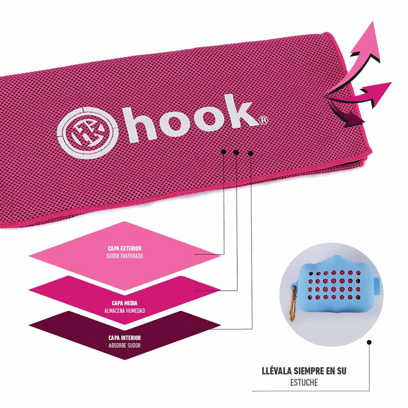 Toalla Microfibra Deportiva Hook Pink