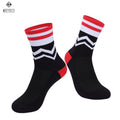 Calcetines Spandex Deportivos negro/rojo