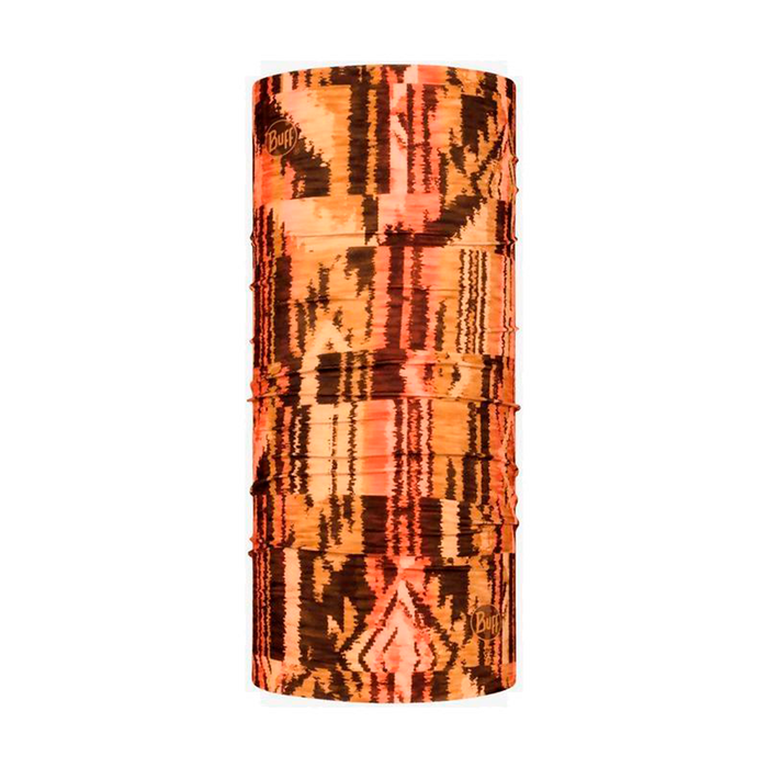 Bandana multifuncional Buff Ecostretch Ristik con estampado naranjo