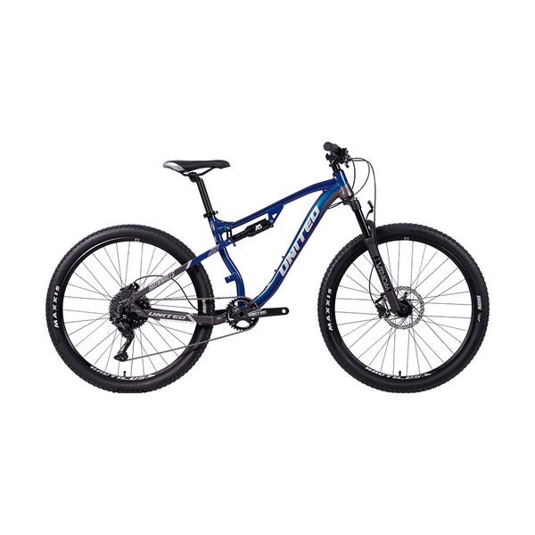 Bicicleta De Montaña Brownhills Azul T2 Aro 27.5 Doble Suspensión