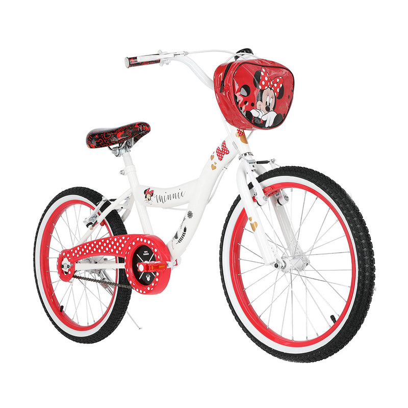 Bicicleta Infantil Minnie Aro 20 Blanco con rojo