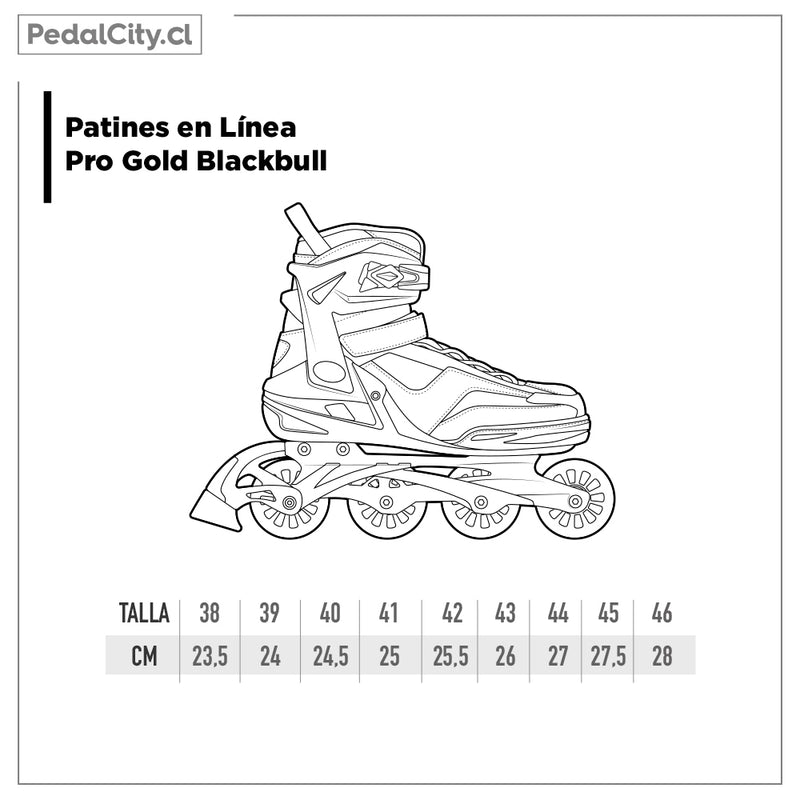 Patines en línea Blackbull Pro Gold Talla 46