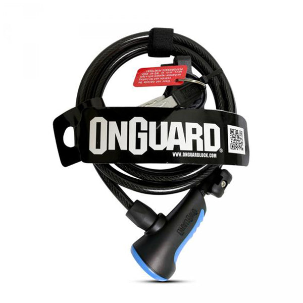 Candado espiral Onguard 180cm x 8mm azul