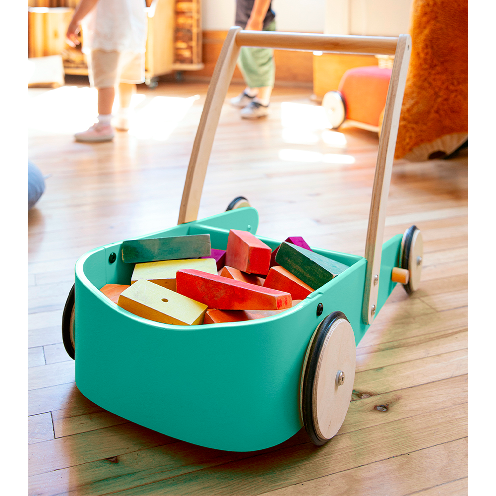 Carrito andador V2 Roda verde agua