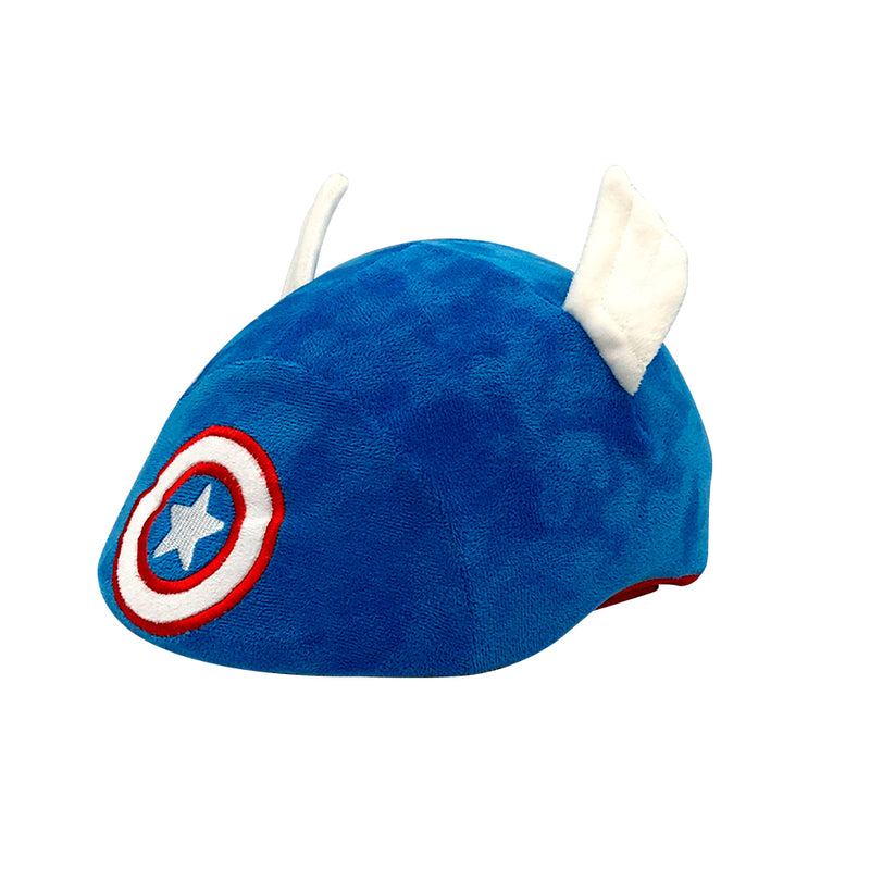 Casco 3D Capitán América Con funda de peluche
