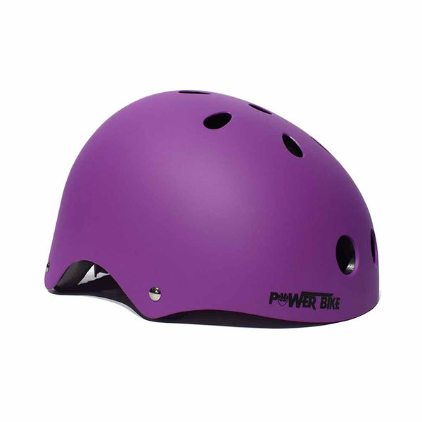 Casco Urbano Con Luz Powerbike Purpura