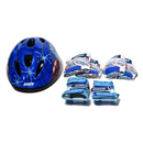 Set de casco + protecciones Cars Rider azul