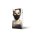 Máscaras Deportiva Filtrante Lavable Sin Cuello F5s E7  - Negra/Gris