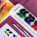 Set rombo de acuarela 24 colores Himi Miya