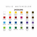 Set rombo de acuarela 24 colores Himi Miya
