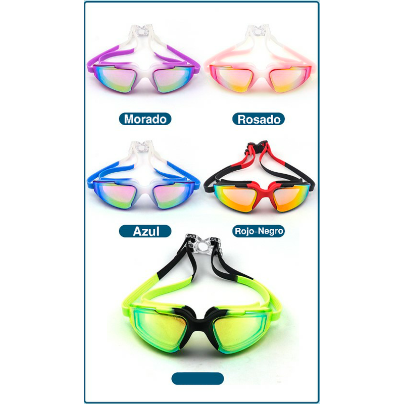 Lentes de natación adulto MC823 Phoenix rojo negro