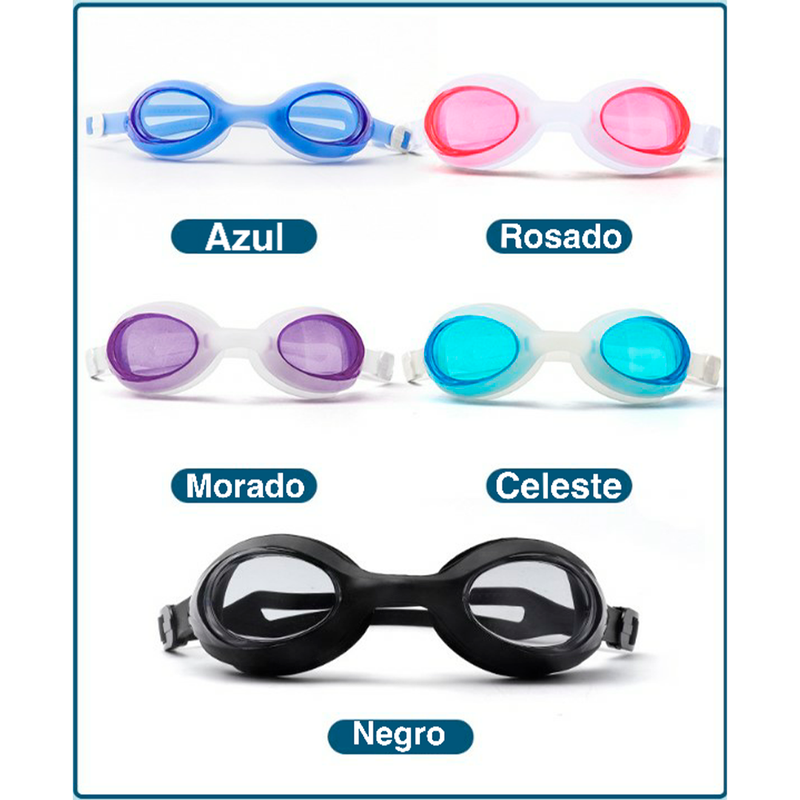 Lentes de natación adulto antifog Phoenix azul