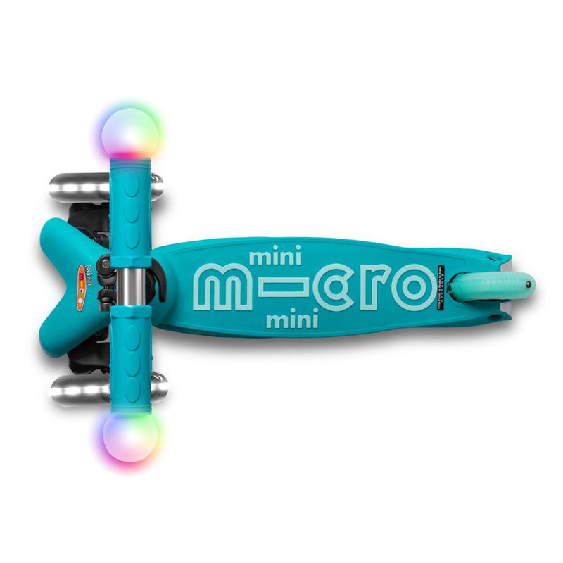 Micro Scooter Mini Deluxe LED Magic Aqua