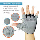 Guante Corto OnWheels! Celeste/Naranjo