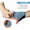 Guante Corto OnWheels! Celeste/Naranjo