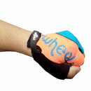 Guante Corto OnWheels! Celeste/Naranjo