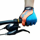 Guante Corto OnWheels! Celeste/Naranjo