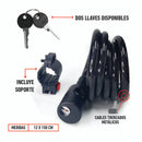 Candado Espiral OnWheels! Con Llave 12x150mm