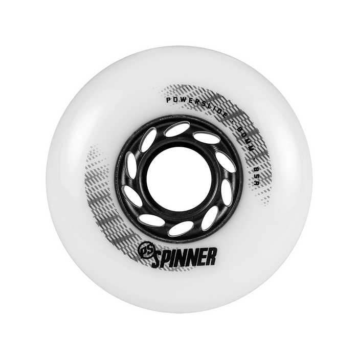 Rueda Powerslide Spinner blanca de 80 mm