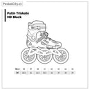 Patines Triskate HD Black Ruedas 125mm