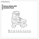 Patines Nébula Ajustable Quad Skates Deep Blue