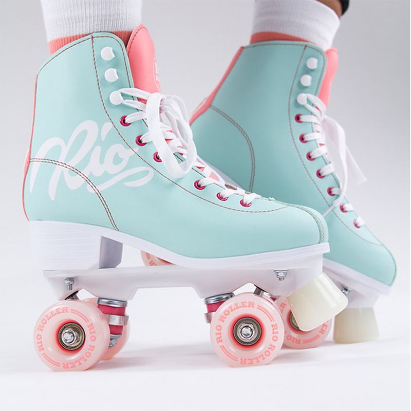 Patines Quad Rio Roller Scrip Teal Coral