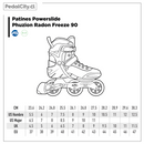Patines Powerslide Phuzion Radon Freeze 90
