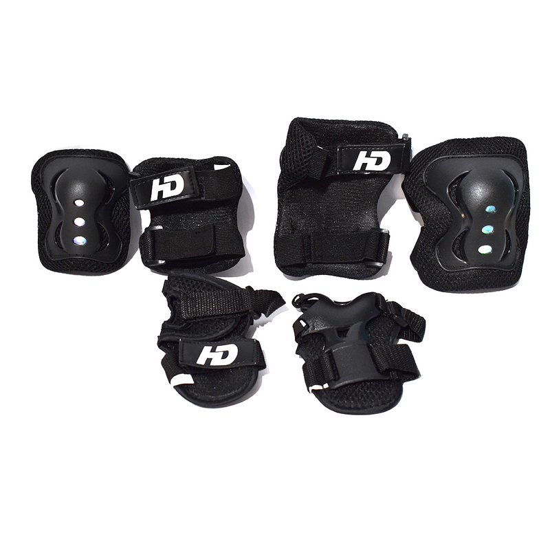 Set de protecciones juveniles HD negras