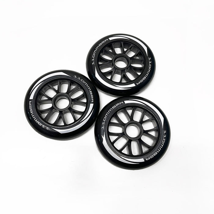 Tres ruedas Hook de 110 mm para patines triskate