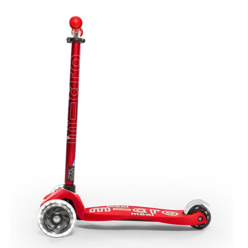 Scooter Maxi Deluxe LED Rojo
