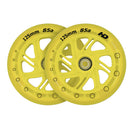 Set de Ruedas 125MM Amarillas con luces