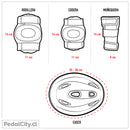 Set de casco + protecciones infantiles Rider pink