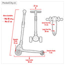 Triscooter Plegable Liga de la Justicia Modelo Flash