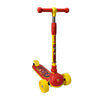 Scooter 3 ruedas Balo Toys Liga Justicia Modelo Flash plegable, niños